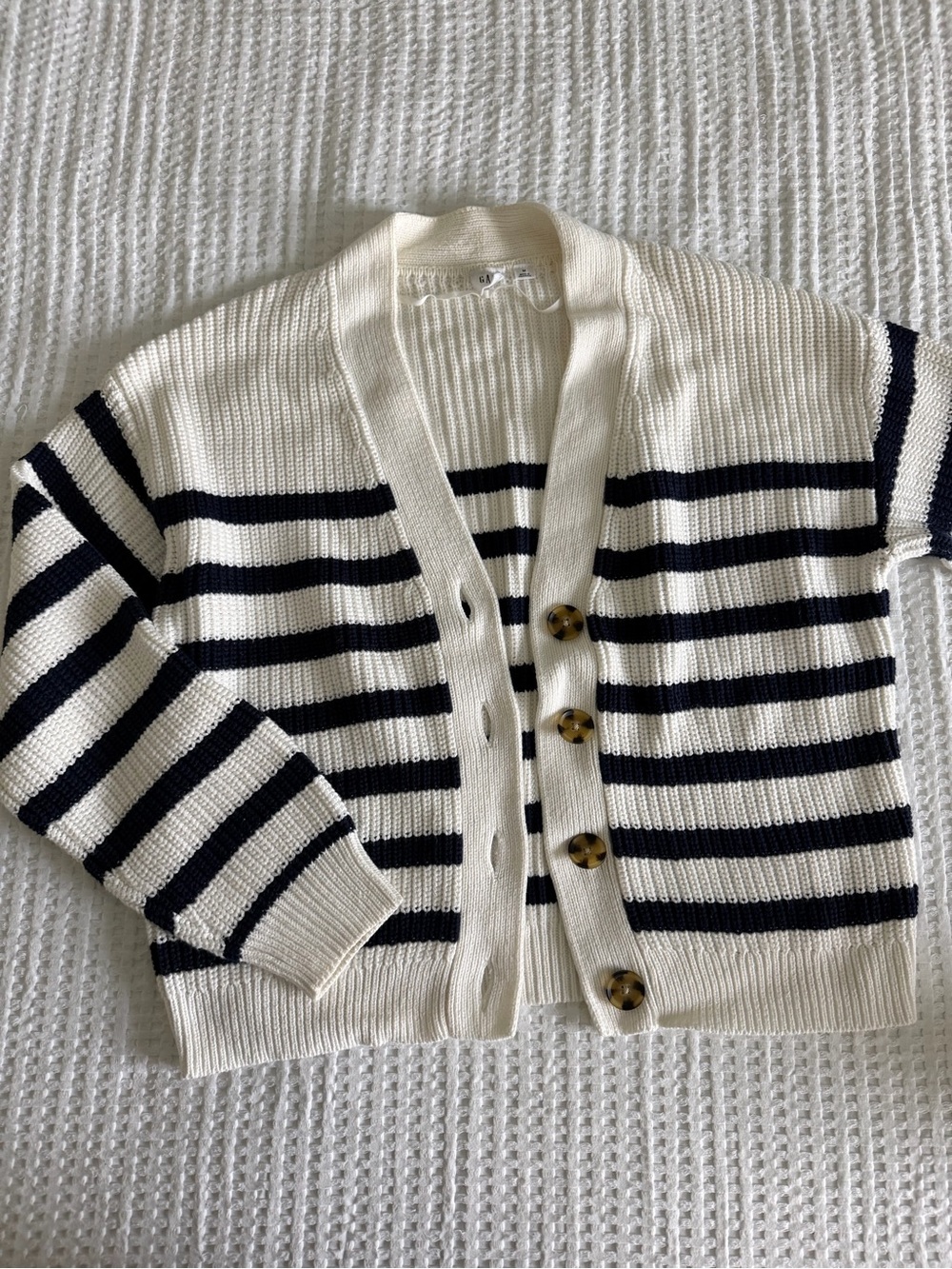 Gap Striped Knit Cardigan